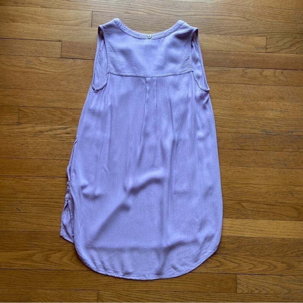 Prana Natasha Crinkled Tunic Bleached Lavender - Picture 8 of 11
